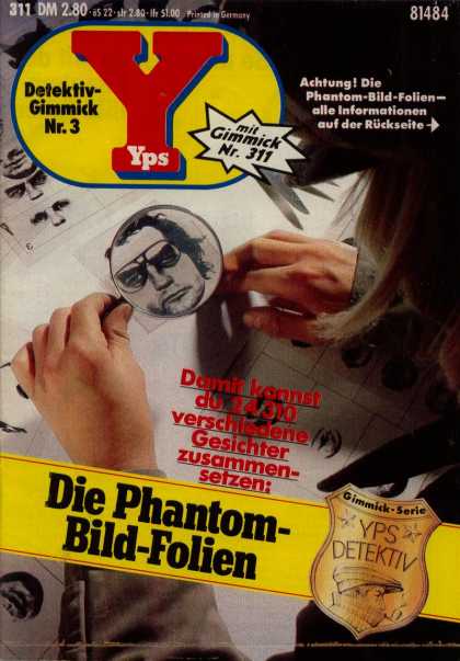 Yps - Die Phantom-Bild-Folien - Yps - Die Phantom-bild-folien - Yps Detektiv - Gimmick - Magnifying Glass