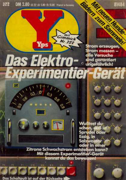 Yps - Das Elektro-Experimentier-Gerï¿½t - Mit Gimmick Nr322 - Dm 280 - Das Elektro - Experimenter - Gerat