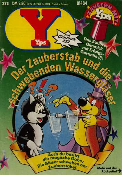 Yps - Der Zauberstab und die schwebenden Wasserglï¿½ser - 323 - Dm 280 - Dog Magician - Wand - Glass Trick