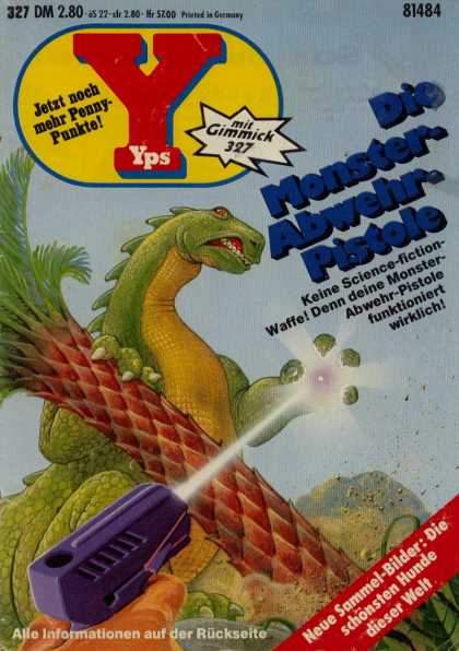 Yps - Die Monster-Abwehr-Pistole - Dinosaur - T-rex - Palm Tree - Purple Lazer Gun - Lazer In Hand