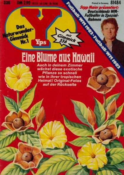 Yps - Eine Blume aus Hawaii - Mit Gimmick 336 - Eine Blume Aus Hawali - Flowers - Printed In Germany - Das Naturwunder-gimmick Nr1