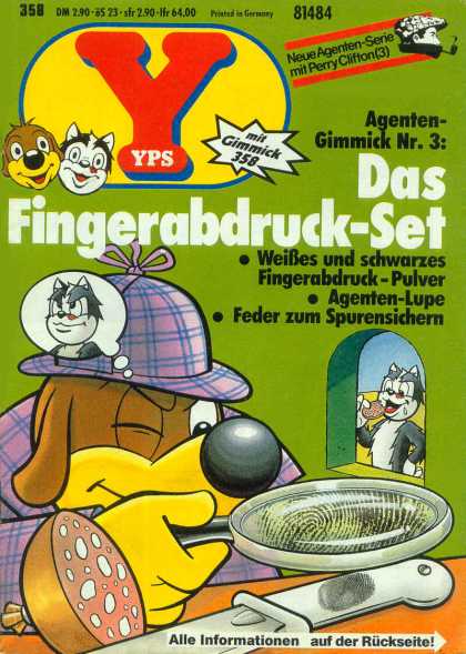 Yps - Das Fingerabdruck-Set - Fingerprints - Dog - Cat - Detective - Knife