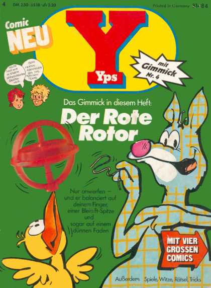 Yps - Der Rote Rotor - Comic Neu - Der Rotr Rotor - Mit Gimmick Nr4 - Mit Vier Grossen Comics - Das Gimmick In Diesem Heft