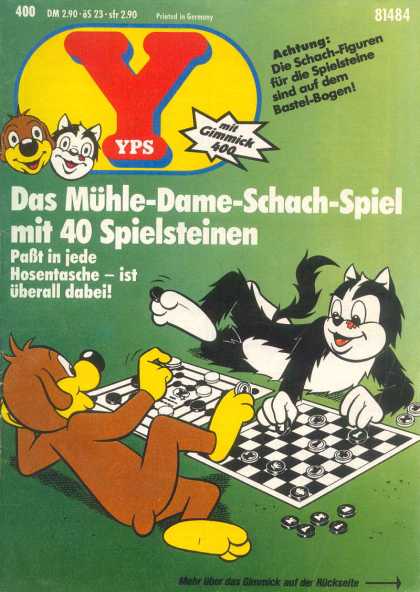 Yps - Das Mï¿½hle-Dame-Schach-Spiel mit 40 Spielsteinen