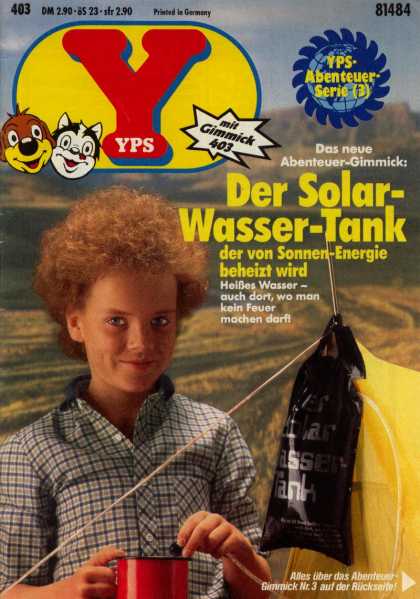 Yps - Der Solar-Wasser-Tank - Magazine - German - Feature Article - Redhead - Kid