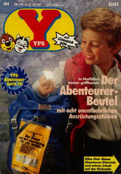 Yps - Der Abenteurer-Beutel - Cat - Dog - Gimmick - Boy - Germany