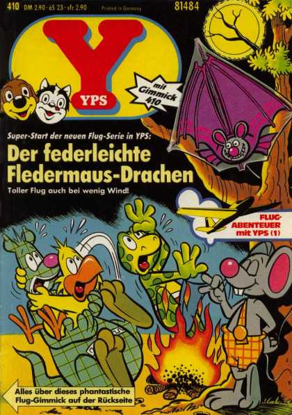 Yps - Der federleichte Fledermaus-Drachen - Lizard - Mouse - Scared - Fire - Camp