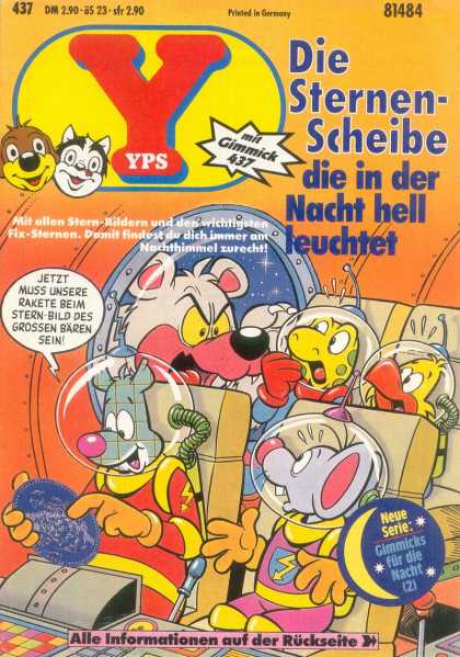 Yps - Die Sternen-Scheibe, die in der Nacht hell leuchtet - Bear - Spaceship - Turtle - Bird - Mouse