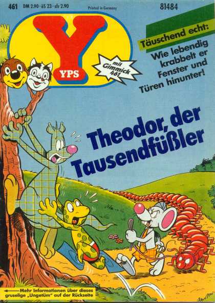 Yps - Theodor, der Tausendfï¿½ï¿½ler - Gimmick - German - Mouse - Centipede - Frog