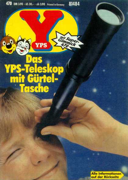 Mit Super Gimmick 470 - Telescope - Kid - Looking - Printed In Germany Yps - Das YPS-Teleskop mit G�rtel-Tasche - Mit Super Gimmick 470 - Telescope - Kid - Looking - Printed In Germany