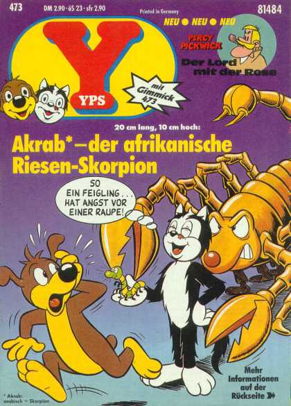 Bee - Cat - Dog - Anime - Cartoons Yps - Akrab - der afrikanische Riesen-Skorpion - Bee - Cat - Dog - Anime - Cartoons