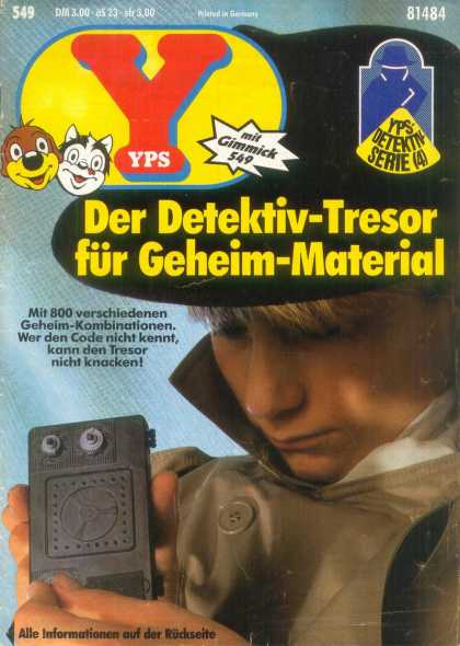 Yps - Der Detektiv-Tresor fï¿½r Geheim-Material - Der Detektic-tresor Fuer Geheim-material - Black Hat - Trenchcoat - Blonde Hair - Pale Skin