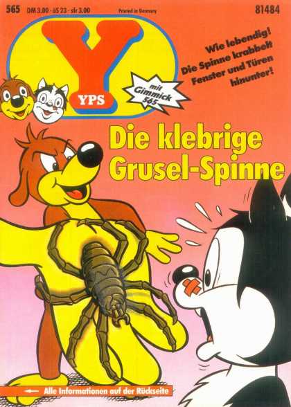 Yps - Die klebrige Grusel-Spinne - Die Klebrige - Wie Lobendig - Die Spinne Krabbelt - Fenster Und Turen - Hinunter