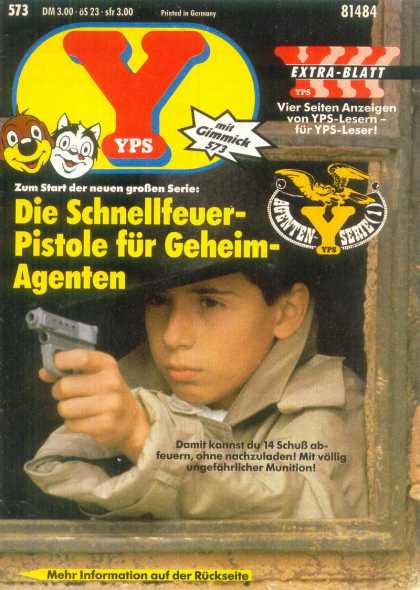 Yps - Die Schnellfeuer-Pistole fï¿½r Geheim-Agenten - Detective - Toy Gun - Dog - Cat - Boy