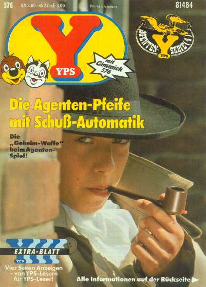 Yps - Die Agenten-Pfeife mit Schuï¿½-Automatik - Agenten - Spiel - Pipe - Extra - Informationen