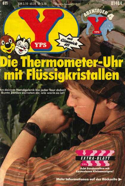 Yps - Die Thermometer-Uhr mit Flï¿½ssigkristallen