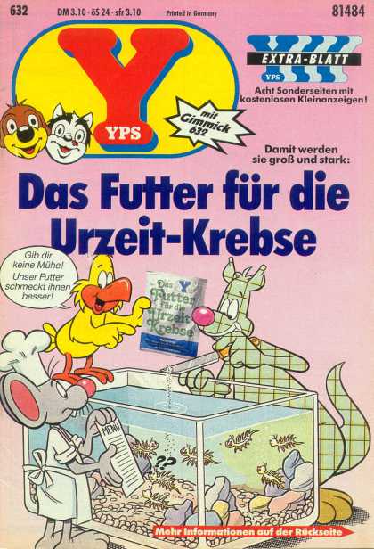 Yps - Das Futter fï¿½r die Urzeit-Krebse - Fish Tank - Bird - Knife - Water - Rocks