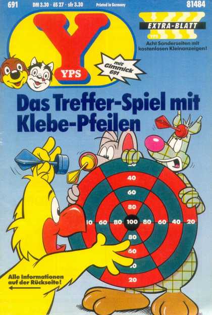 Yps - Das Treffer-Spiel mit Klebe-Pfeilen