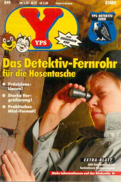 Yps - Das Detekiv-Fernrohr fï¿½r die Hosentasche - Mit Gimmick 699 - Extra-blatt - Printed In Germany - Starke Ver-groberung - Proktisches Mini-format
