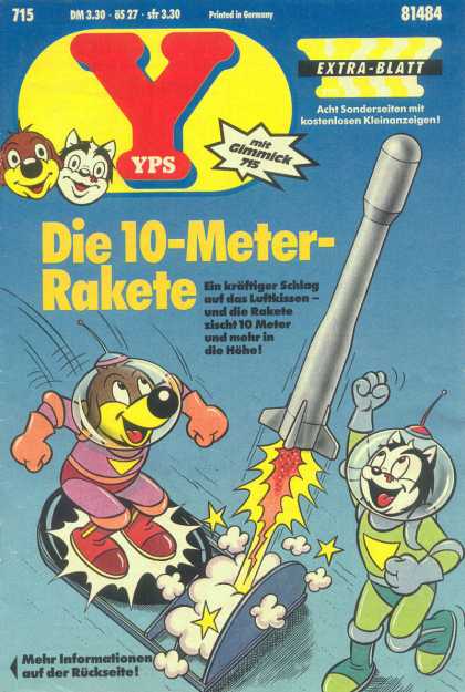 Yps - Die 10-Meter-Rakete - Gimmick - Dog - Cat - Rocket - Space Suit