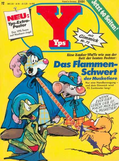 Yps - Das Flammen-Schwert der Musketiere - Gimmick - Mice - Frog - Das Flammen-schwert