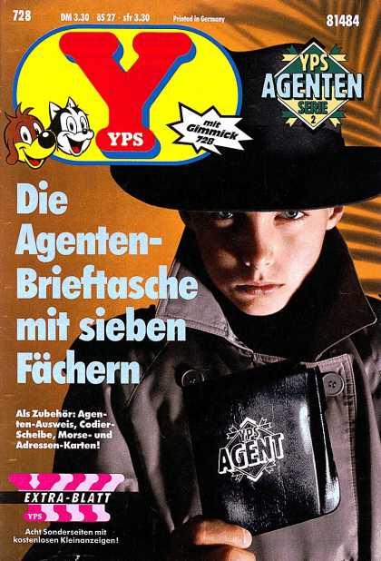 Yps - Die Agenten-Brieftasche mit sieben Fï¿½chern - Y728 - Yps - Yps728 - Yps Agenten - Y Yps