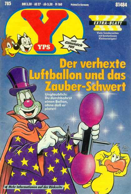Yps - Der verhexte Luftballon und das Zauber-Schwert - German - Ballon - Magician - Wizard - Animals