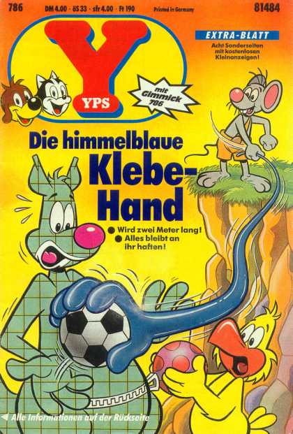 Yps - Die himmelblaue Klebe-Hand