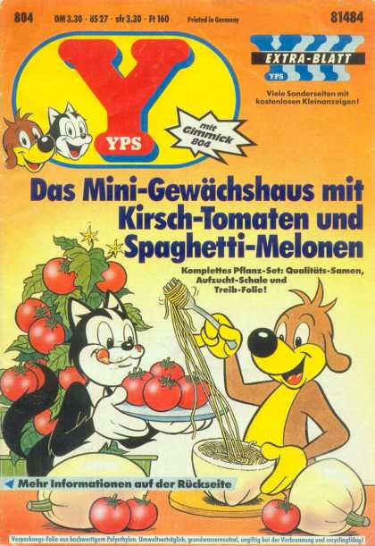 Yps - Das Mini-Gewï¿½chshaus mit Kirsch-Tomaten und Spaghetti-Melonen - Das Mini-gewaechshaus - Kirsch-tomaten - Spaghetti-melonen - Plate - Tomato