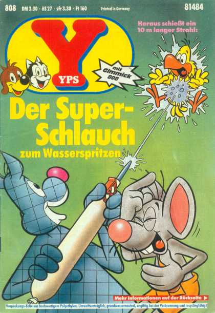 Yps - Der Super-Schlauch zum Wasserspritzen - Squirt Water - Bird - Mouse - Super-schlauch - Gimmick