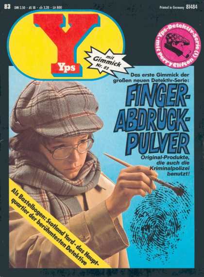 Yps - Fingerabdruck-Pulver - Child Detective - Finger Print - Glasses - Hat - Scarf