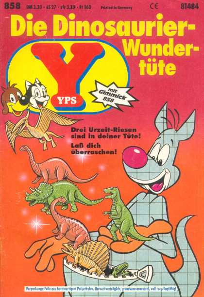 Yps - Die Dinosaurier-Wundertï¿½te - Bird - Dinosaurs - Issue 858 - Dog - Pouch