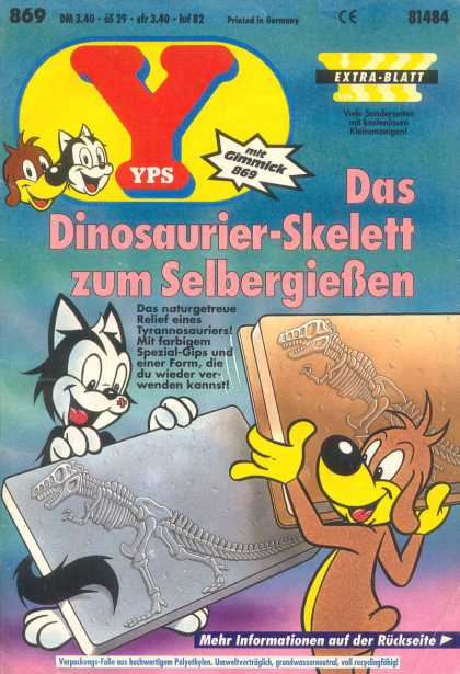Yps - Das Dinosaurier-Skelett zum Selbergieï¿½en - Cat - Dog - Skeletons - Pictures - Dinosaurier
