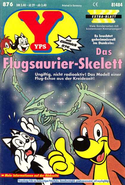Yps - Das Flugsaurier-Skelett - German - Germany - Cult - Gadget - 80s