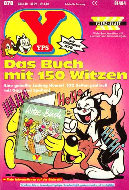 Yps - Das Buch mit 150 Witzen - Laughing - Dog - Book - Cat - Pink