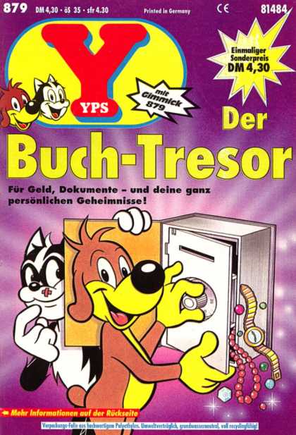 Yps - Der Buch-Tresor - German - Cat - Dog - Safe - Watch