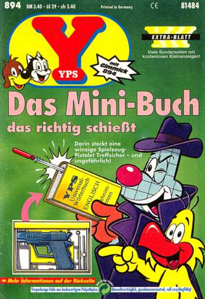 Yps - Das Mini-Buch das richtig schieï¿½t - Yellow Bird - Rocket - Book - Gun - Purple Hat