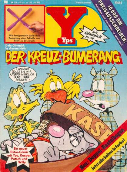 Yps - Der Kreuz-Bumerang - Mit Gimmick Nr90 - Der Kreuz - Bumerang - Willy - Printed In Germany