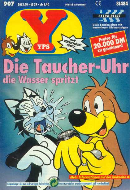 Yps - Die Taucher-Uhr die Wasser spritzt