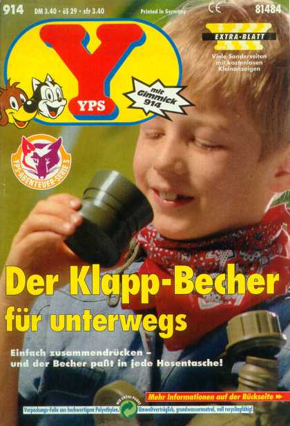 Yps - Der Klapp-Becher fï¿½r unterwegs - Extra - Serie - Bandana - Germany - Printed
