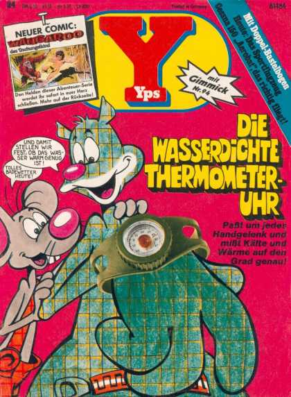 Yps - Die wasserdichte Thermometer-Uhr - Cat - Mouse - Watch - German - Yps