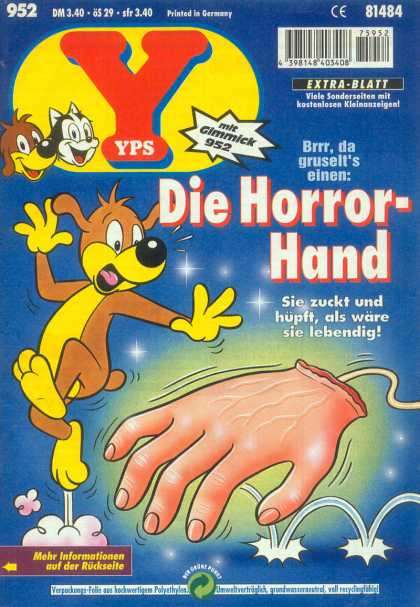 Yps - Die Horror-Hand - Rubber Hand - Dog - Jump - Puppy - Cat