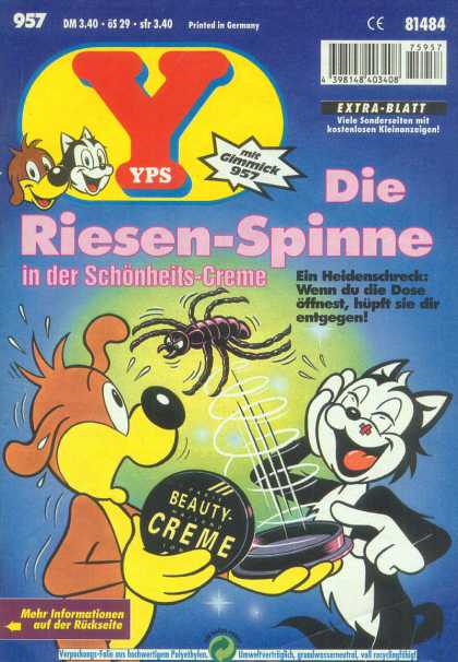 Yps - Die Riesen-Spinne in der Schï¿½nheits-Creme - German Comic - Cat Dog - Spider - Beauty Creme - Joke