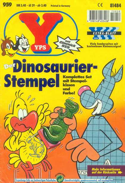 Yps - Der Dinosaurier-Stempel - Stamp - Grid - Duck - Dinosour - T-rex