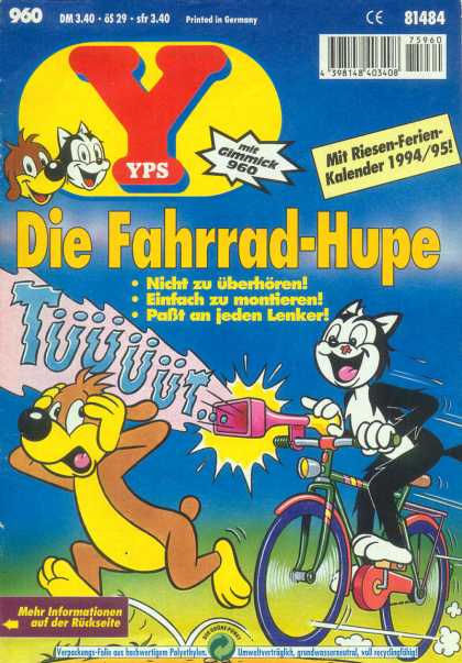 Yps - Die Fahrrad-Hupe - Gimmick - 960 - Cat - Bike - Horn