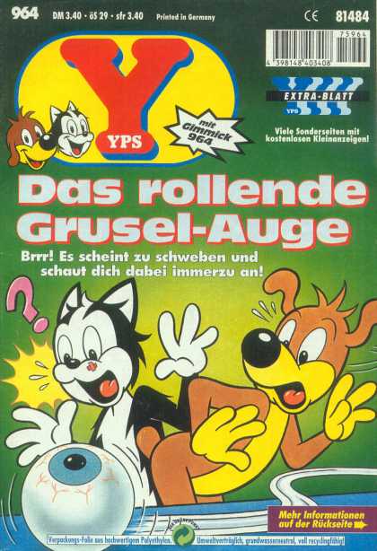 Yps - Das rollende Grusel-Auge - Dog - Cat - Question Mark - Eyeball - Bandaid