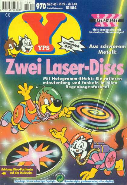 Yps - Zwei Laser-Discs - Mit Gimmick 970 - Aus Schwerem Metall - Zwei Laser - Discs - Mit Hologramm - Effekt