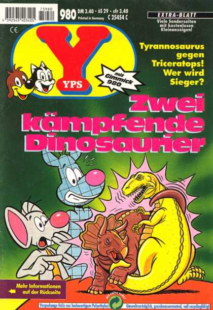 Yps - Zwei kï¿½mpfende Dinosaurier