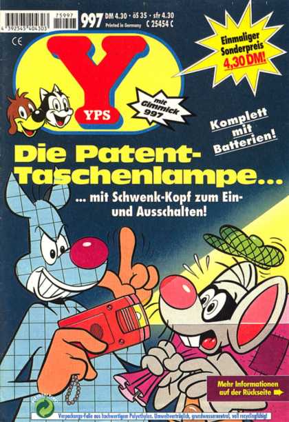 Yps - Die Patent-Taschenlampe - 997 - Komplett Mit Batterion - Masked Mouse - Robber - Flashlight